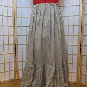 Shades of White- Beige Polka Dot Skirt